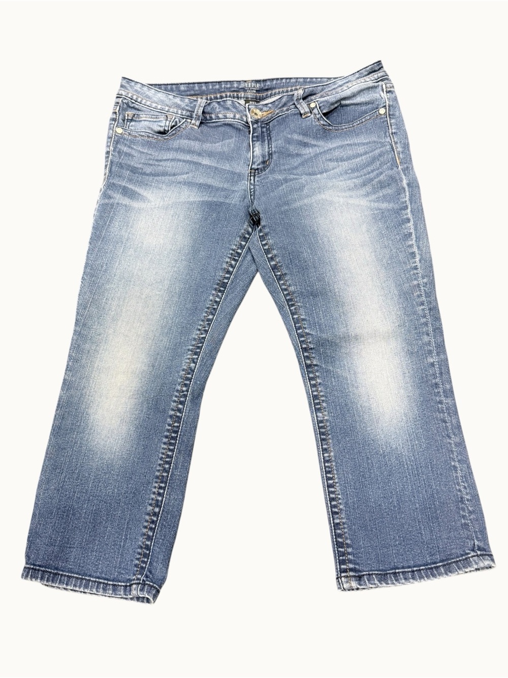 a.n.a Light Blue Washed Capri Jeans Women SZ 12P